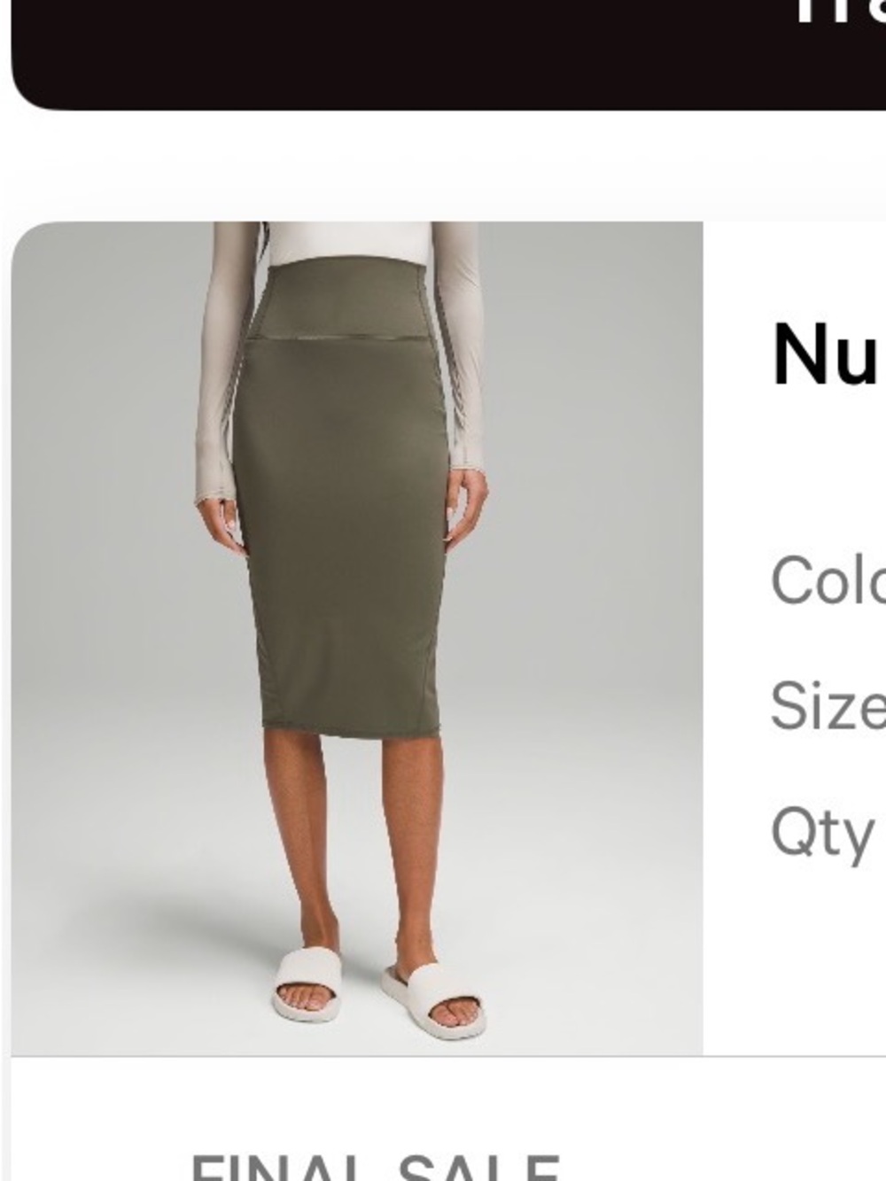 lululemon athletica Nulu Slim fit high rise skirt